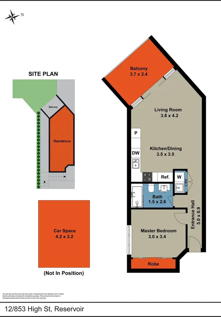 Floorplan of Homely apartment listing, 12/853 High Street, Reservoir VIC 3073