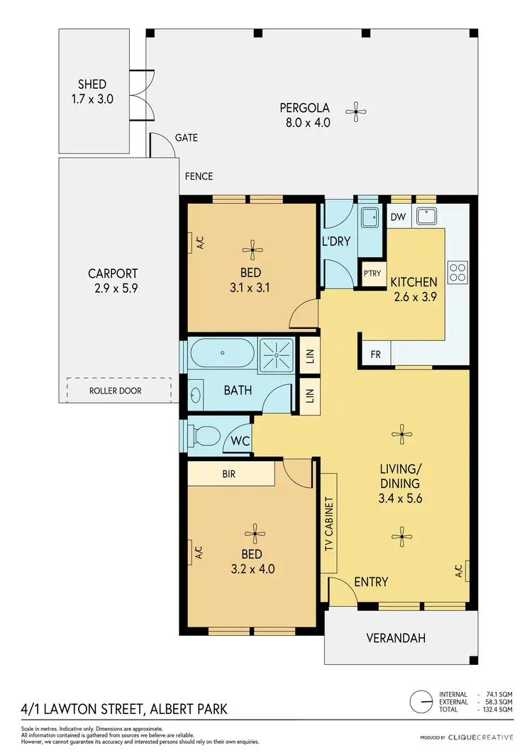 Floorplan of Homely house listing, 4/1 Lawton Street, Albert Park SA 5014