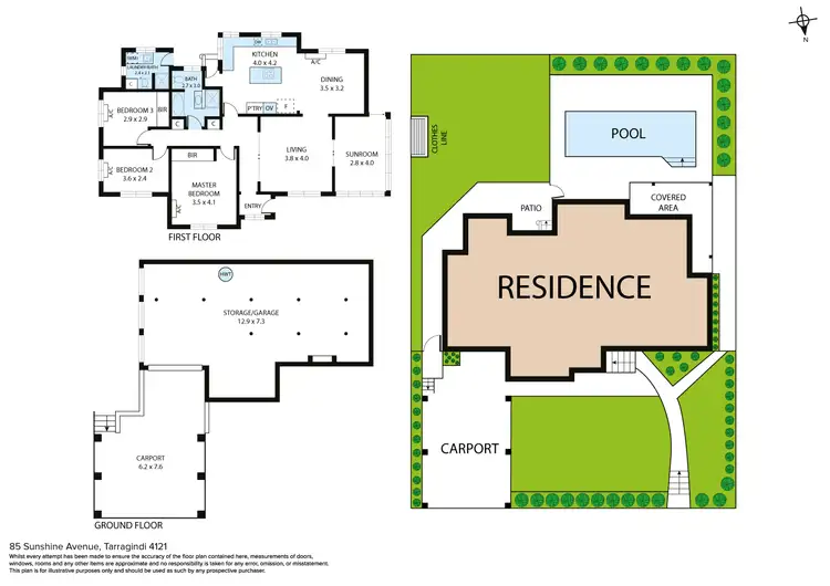 Floorplan of Homely house listing, 85 Sunshine Avenue, Tarragindi QLD 4121