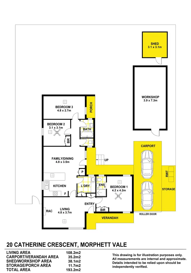 Floorplan of Homely house listing, 20 Catherine Crescent, Morphett Vale SA 5162