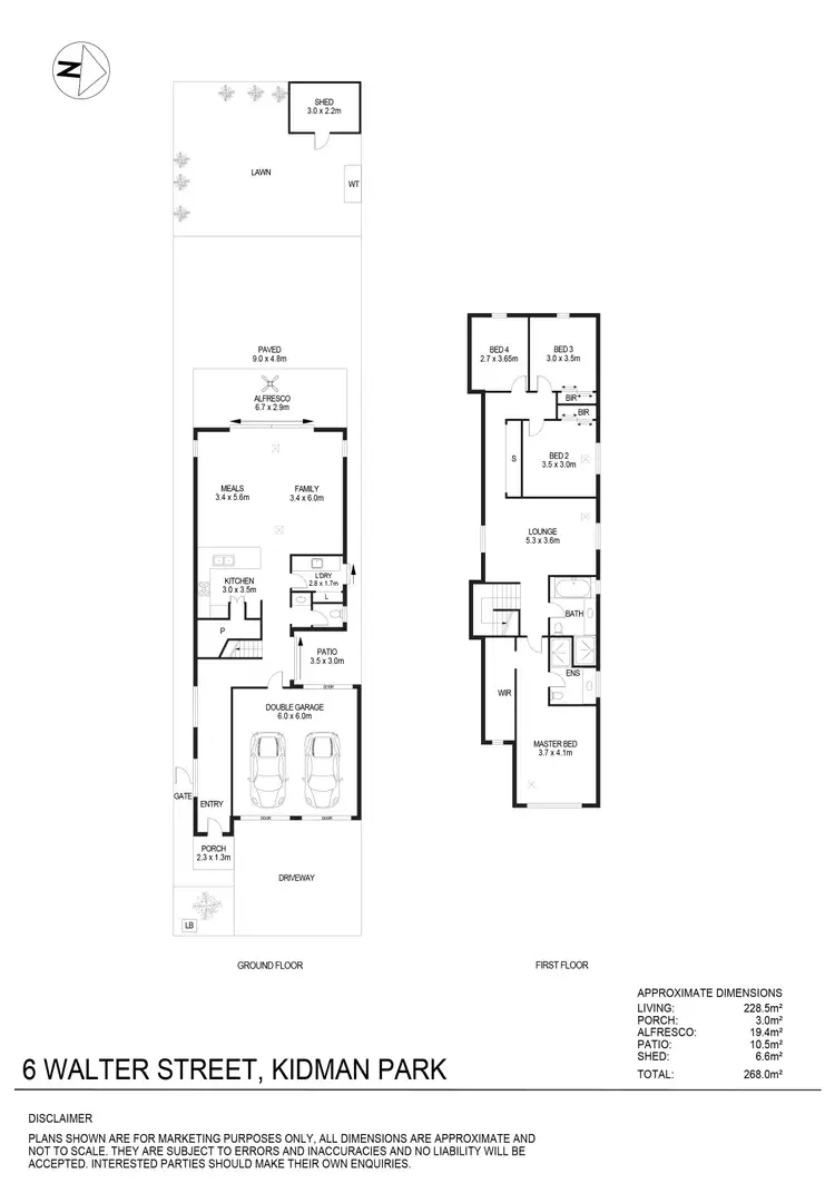 Floorplan of Homely house listing, 6 Walter Street, Kidman Park SA 5025