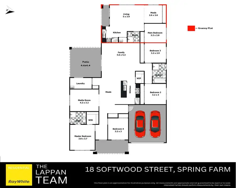 Floorplan of Homely house listing, 18 Softwood Street, Spring Farm NSW 2570