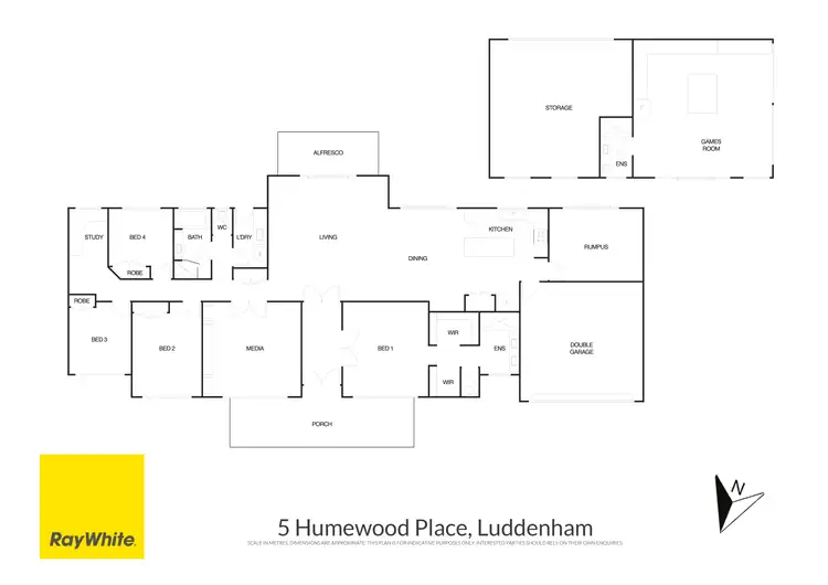 Floorplan of Homely house listing, 5 Humewood Place, Luddenham NSW 2745