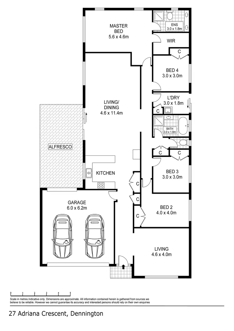 Floorplan of Homely house listing, 27 Adriana Crescent, Warrnambool VIC 3280