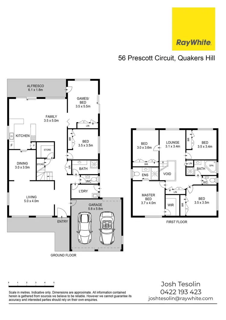 Floorplan of Homely house listing, 56 Prescott Circuit, Quakers Hill NSW 2763