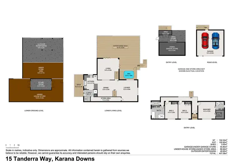 Floorplan of Homely house listing, 15 Tanderra Way, Karana Downs QLD 4306