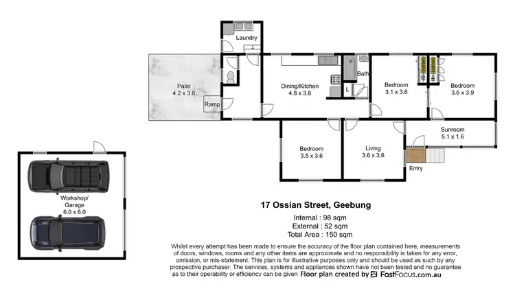 Floorplan of Homely house listing, 17 Ossian Street, Geebung QLD 4034