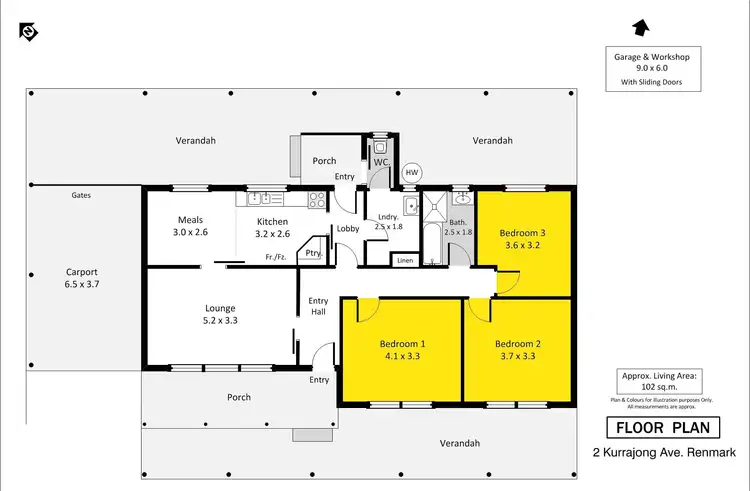 Floorplan of Homely house listing, 2 Kurrajong Avenue, Renmark SA 5341