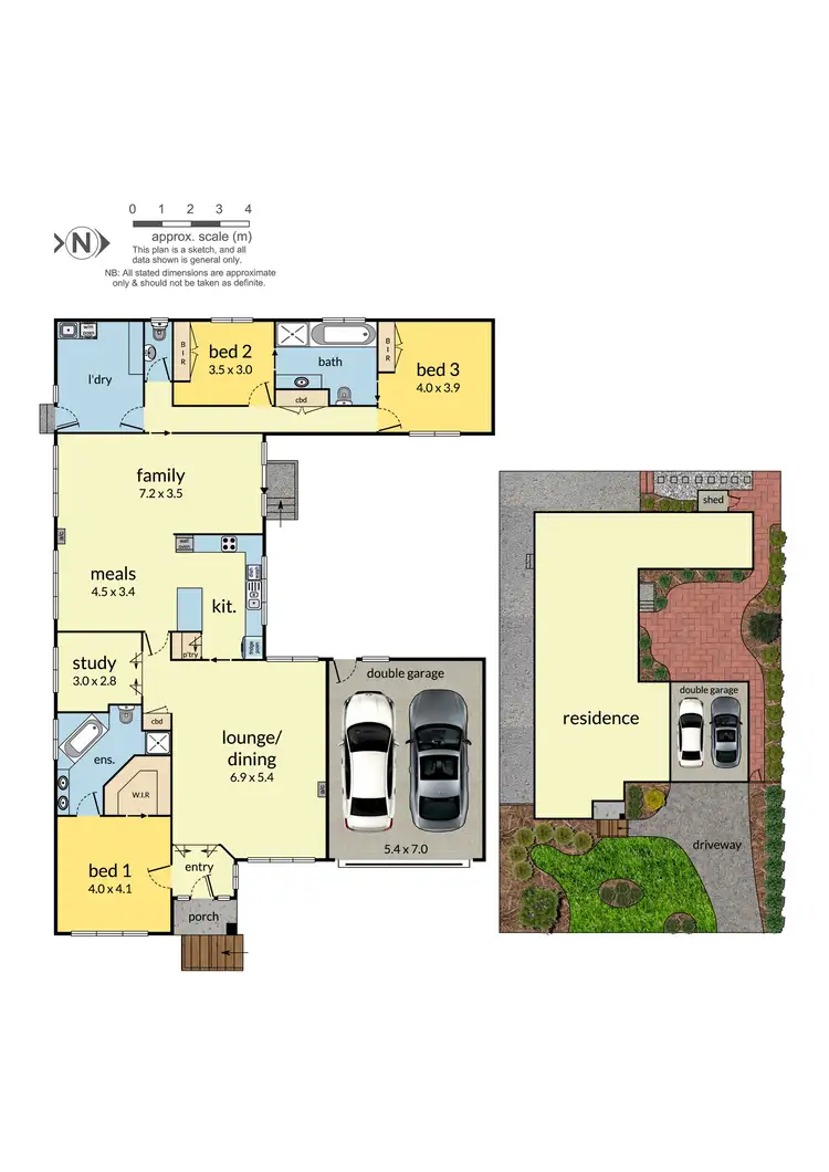Floorplan of Homely house listing, 13 Chappell Drive, Wantirna South VIC 3152