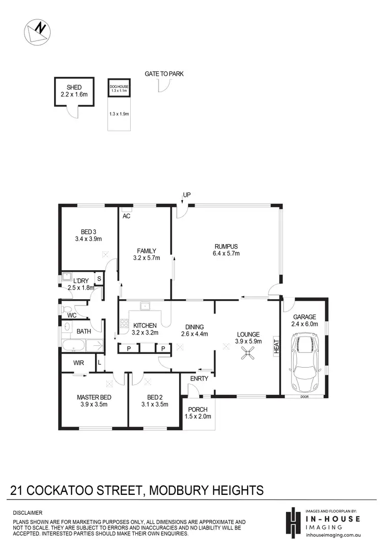 Floorplan of Homely house listing, 21 Cockatoo Street, Modbury Heights SA 5092