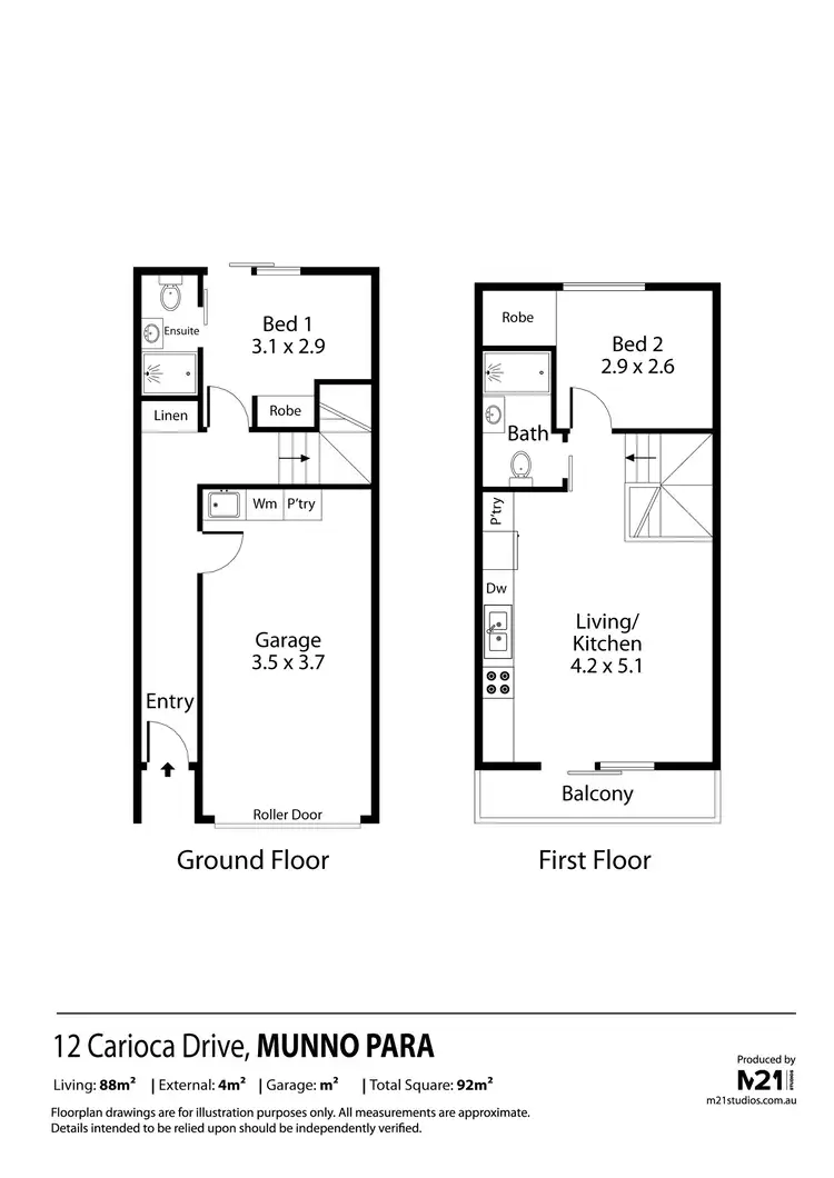 Floorplan of Homely house listing, 12 Carioca Drive, Munno Para SA 5115