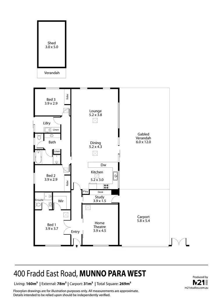 Floorplan of Homely house listing, 400 Fradd East Road, Munno Para West SA 5115