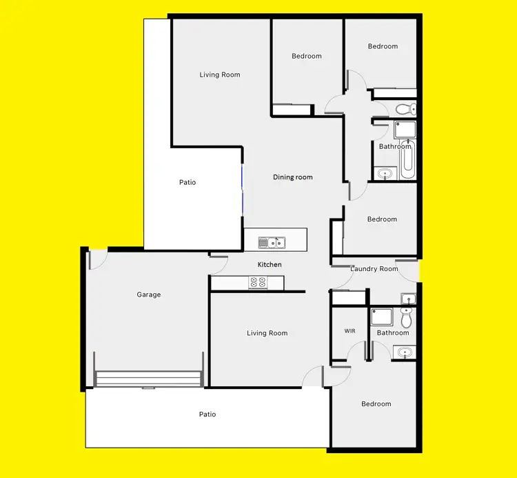 Floorplan of Homely house listing, 6 Battalion Drive, Mildura VIC 3500