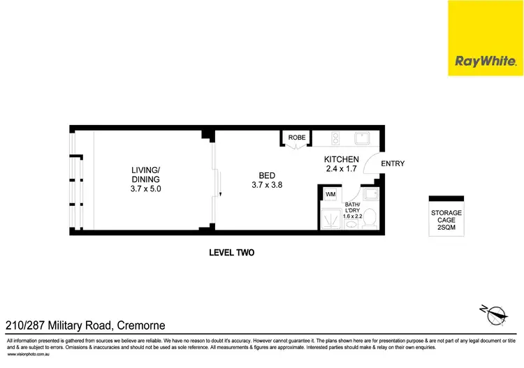 Floorplan of Homely unit listing, 210/287 Military Road, Cremorne NSW 2090