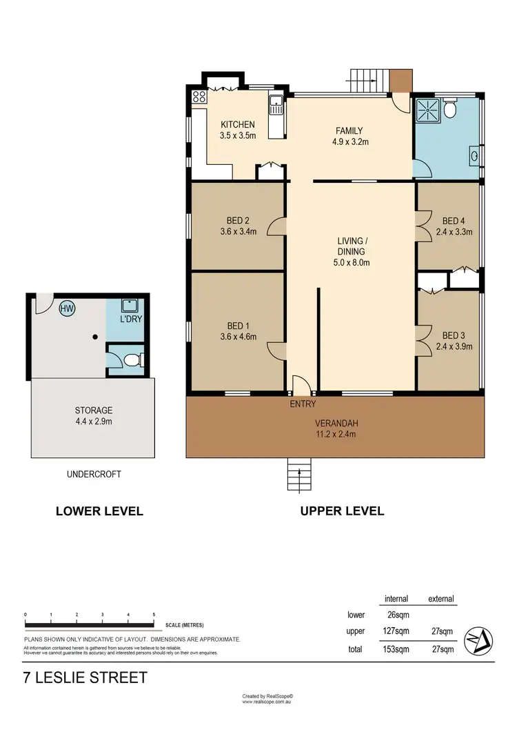 Floorplan of Homely house listing, 7 Leslie Street, Bardon QLD 4065