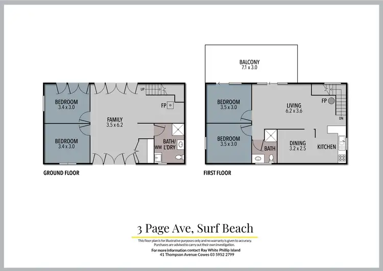 Floorplan of Homely house listing, 3 Page Avenue, Surf Beach VIC 3922