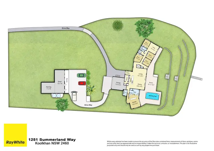 Floorplan of Homely rural property listing, 1251 Summerland Way, Koolkhan NSW 2460