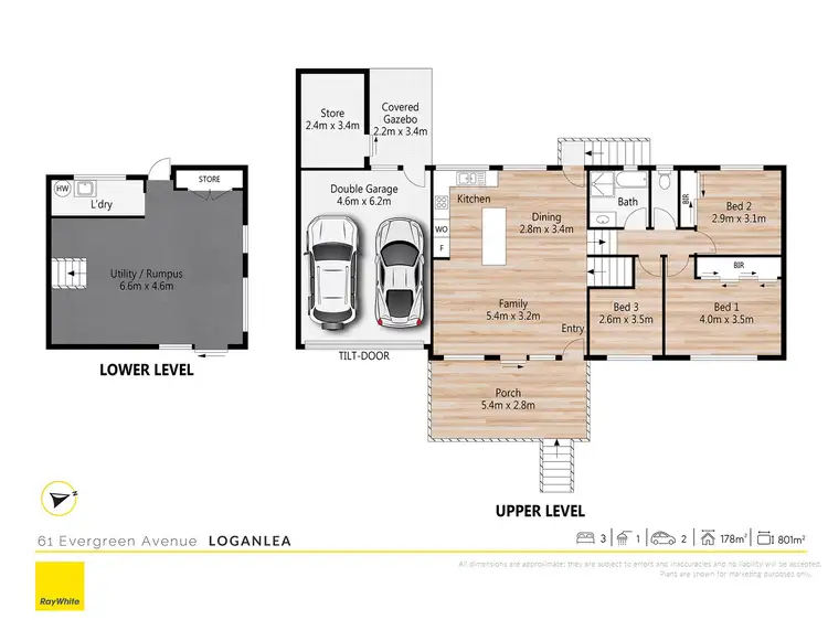 Floorplan of Homely house listing, 61 Evergreen Avenue, Loganlea QLD 4131