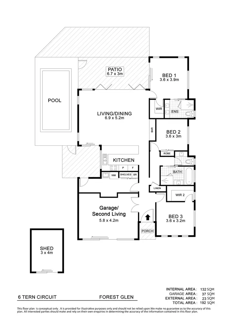 Floorplan of Homely house listing, 6 Tern Circuit, Forest Glen QLD 4556