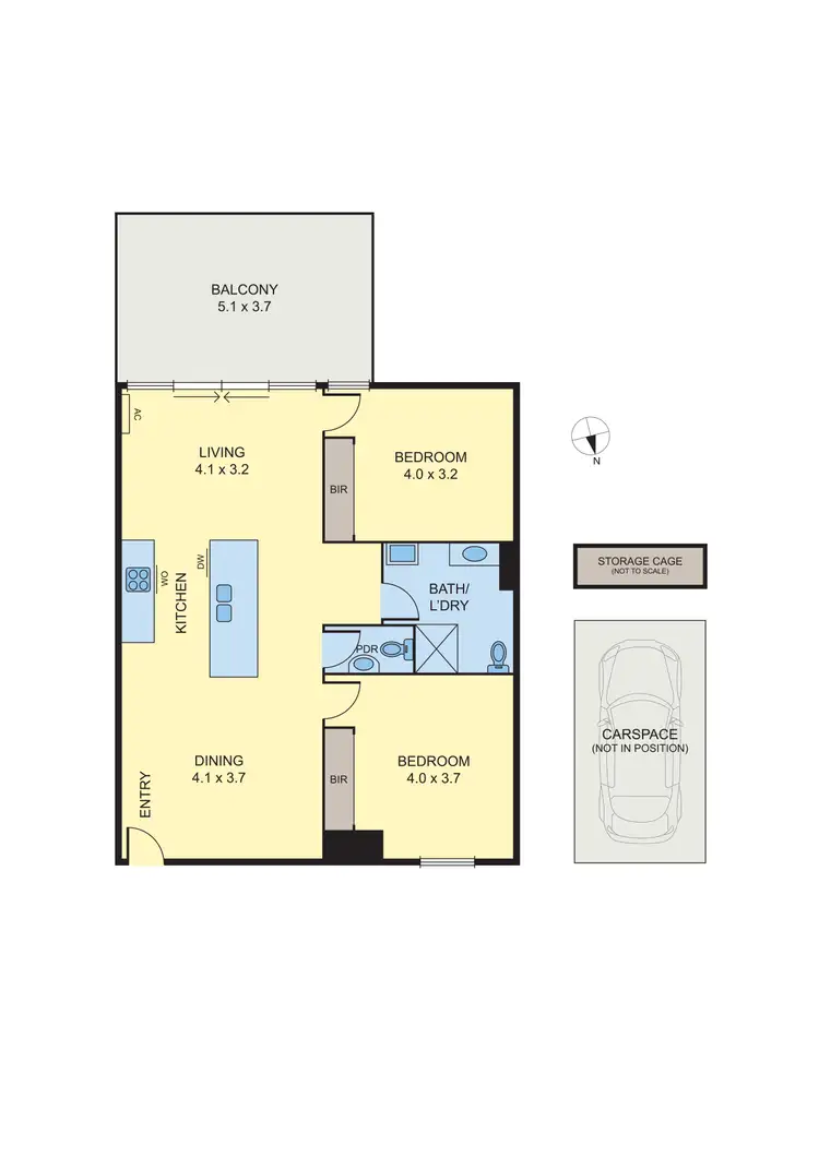 Floorplan of Homely apartment listing, 22/108-124 Union Street, Brunswick VIC 3056