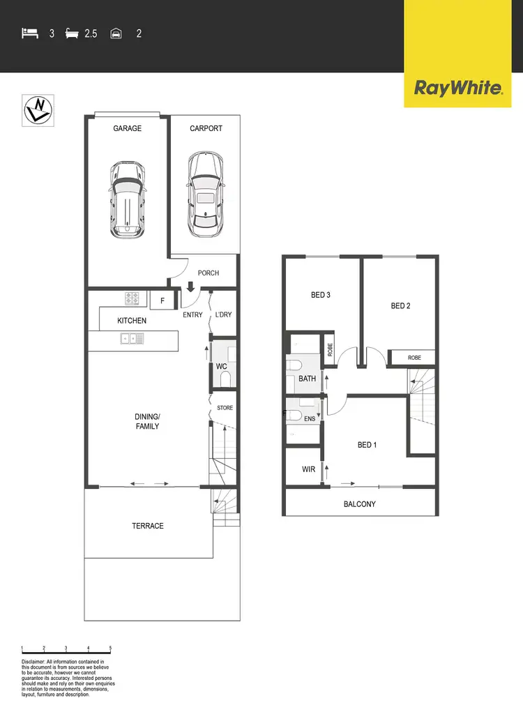 Floorplan of Homely townhouse listing, 10/2 Pipeclay Street, Lawson ACT 2617