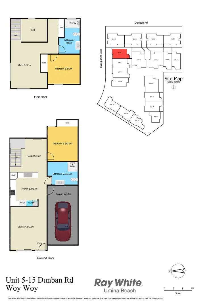 Floorplan of Homely townhouse listing, 5/4 Everglades Crescent, Woy Woy NSW 2256