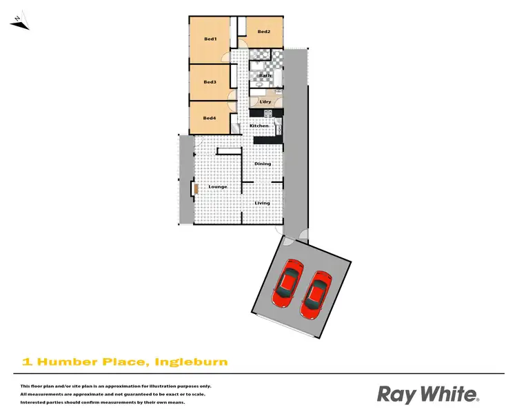 Floorplan of Homely house listing, 1 Humber Place, Ingleburn NSW 2565