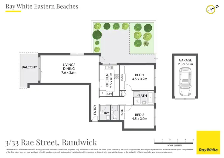 Floorplan of Homely apartment listing, 3/33 Rae Street, Randwick NSW 2031
