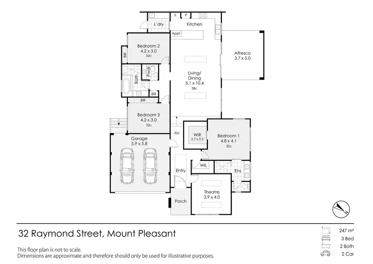Floorplan of Homely house listing, 32 Raymond Street, Mount Pleasant WA 6153