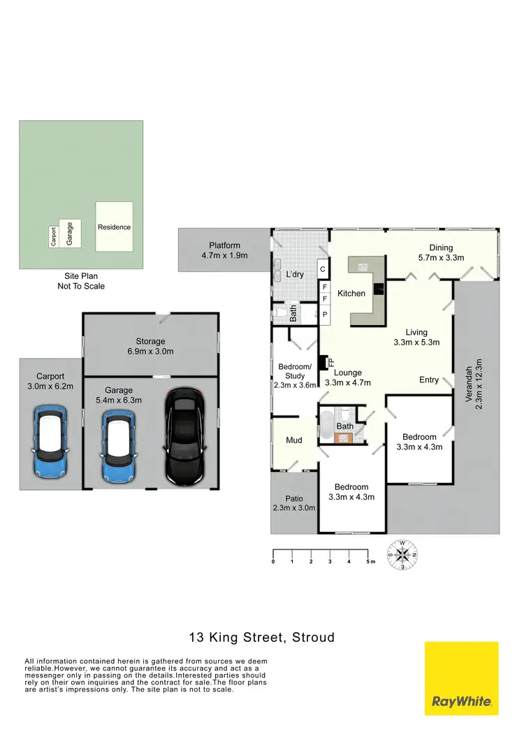 Floorplan of Homely house listing, 13 King Street, Stroud NSW 2425