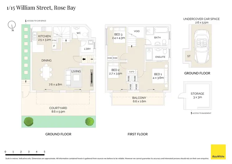 Floorplan of Homely apartment listing, 1/15 William Street, Rose Bay NSW 2029