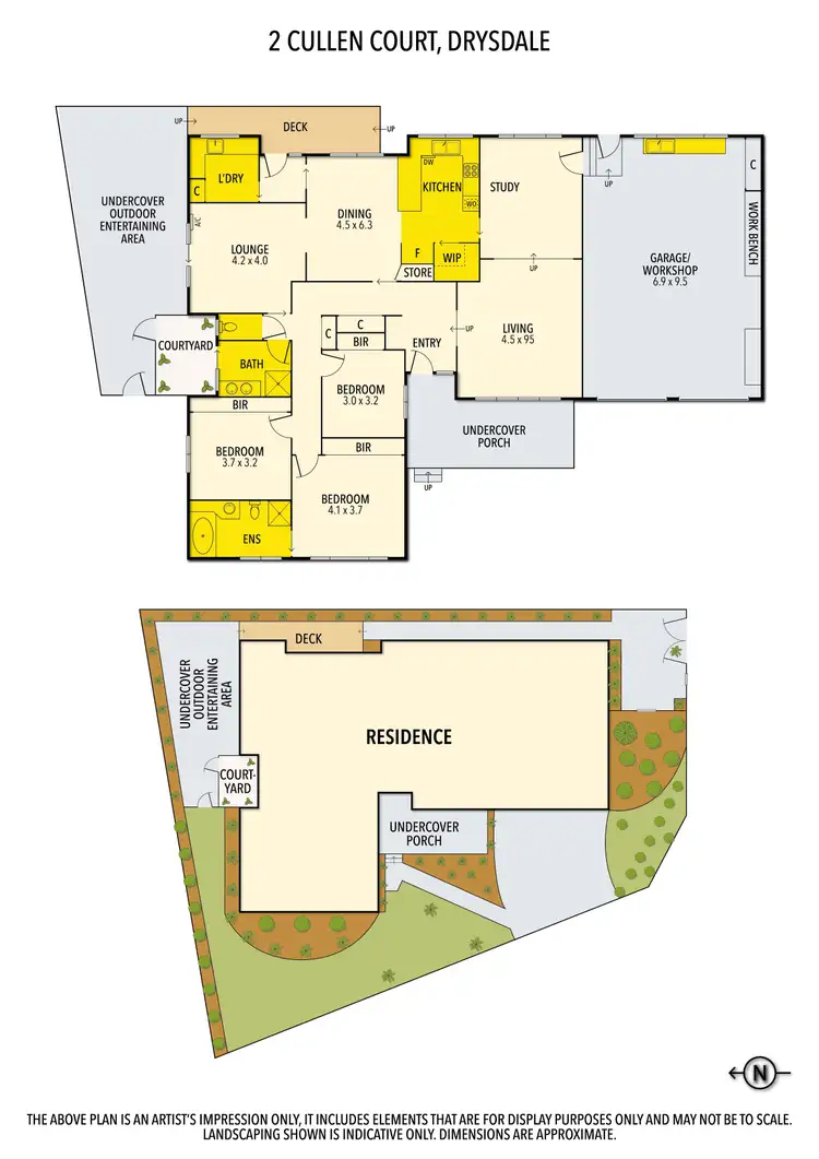 Floorplan of Homely house listing, 2 Cullen Court, Drysdale VIC 3222