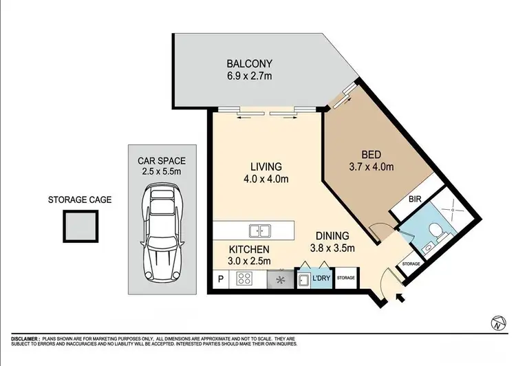 Floorplan of Homely apartment listing, 402N/5 Lardelli Drive, Ryde NSW 2112