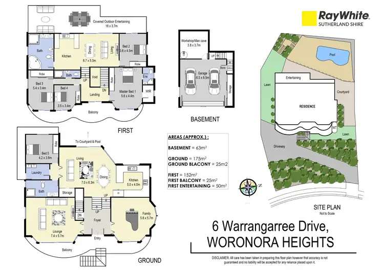 Floorplan of Homely house listing, 6 Warrangarree Drive, Woronora Heights NSW 2233