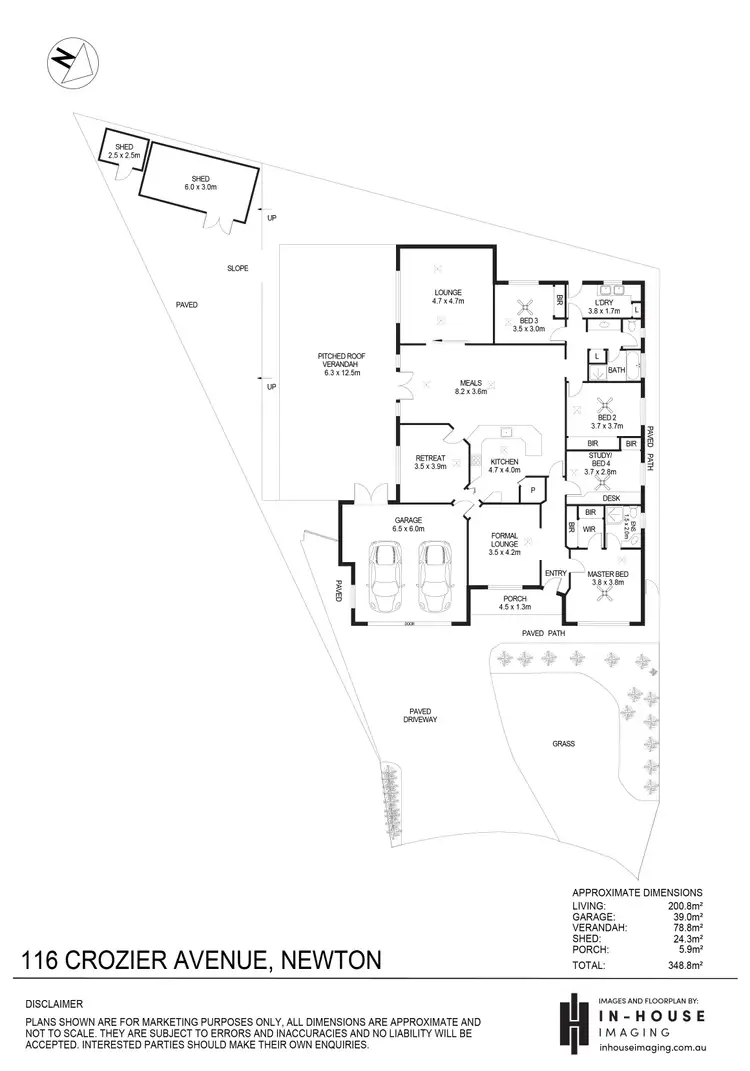 Floorplan of Homely house listing, 116 Crozier Avenue, Newton SA 5074