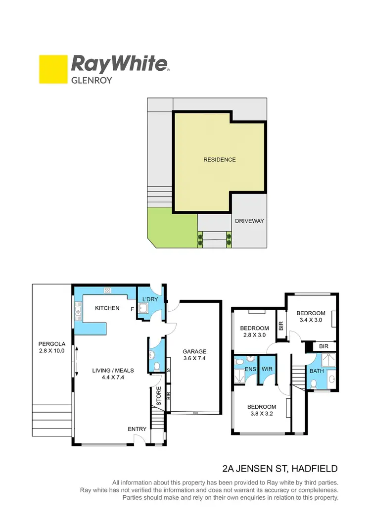 Floorplan of Homely townhouse listing, 2A Jensen Street, Hadfield VIC 3046