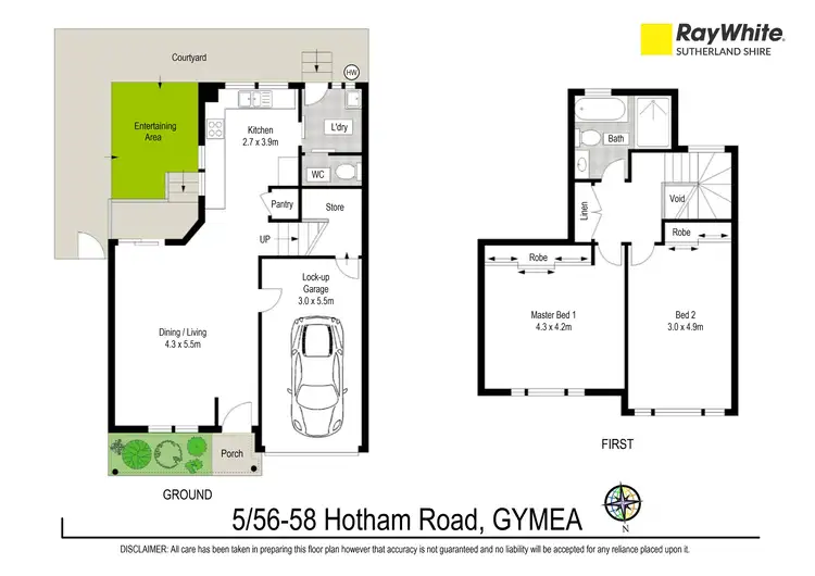 Floorplan of Homely townhouse listing, 5/56-58 Hotham Road, Gymea NSW 2227