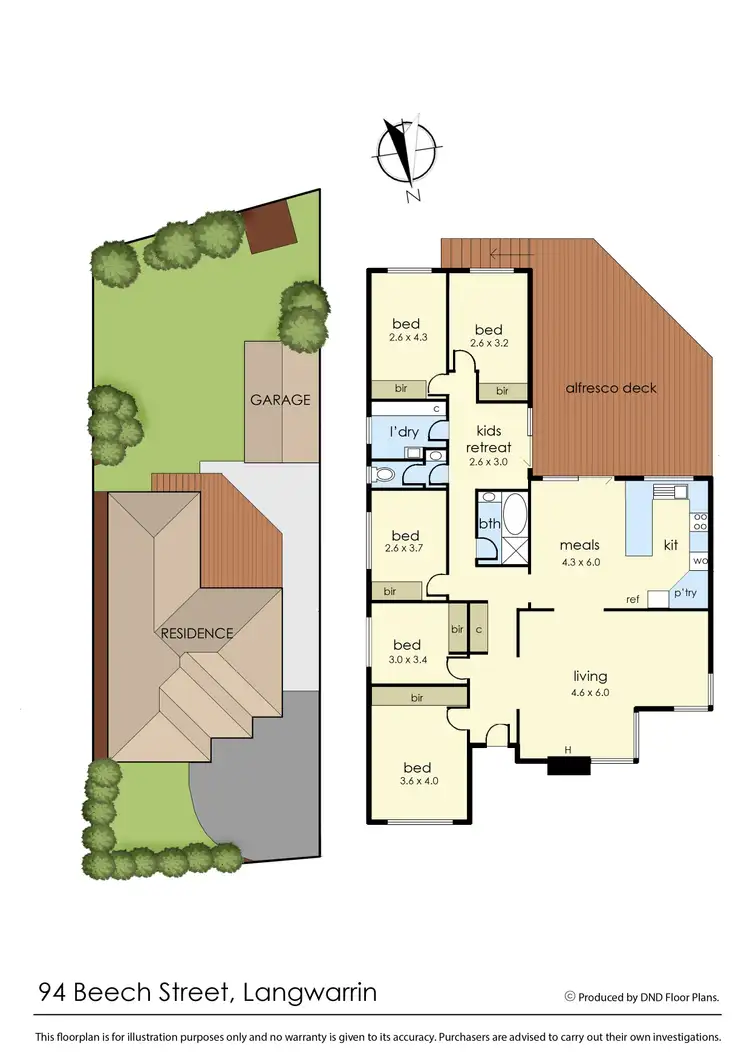 Floorplan of Homely house listing, 94 Beech Street, Langwarrin VIC 3910