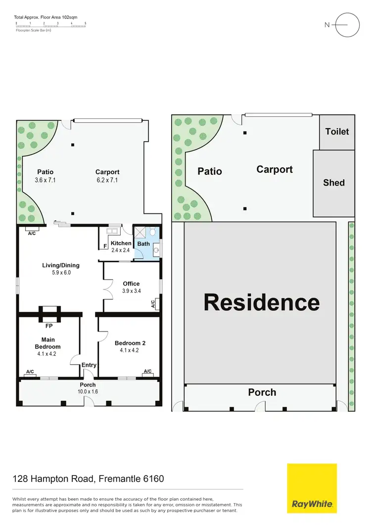 Floorplan of Homely house listing, 128 Hampton Road, Fremantle WA 6160