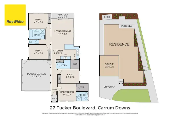 Floorplan of Homely house listing, 27 Tucker Boulevard, Carrum Downs VIC 3201