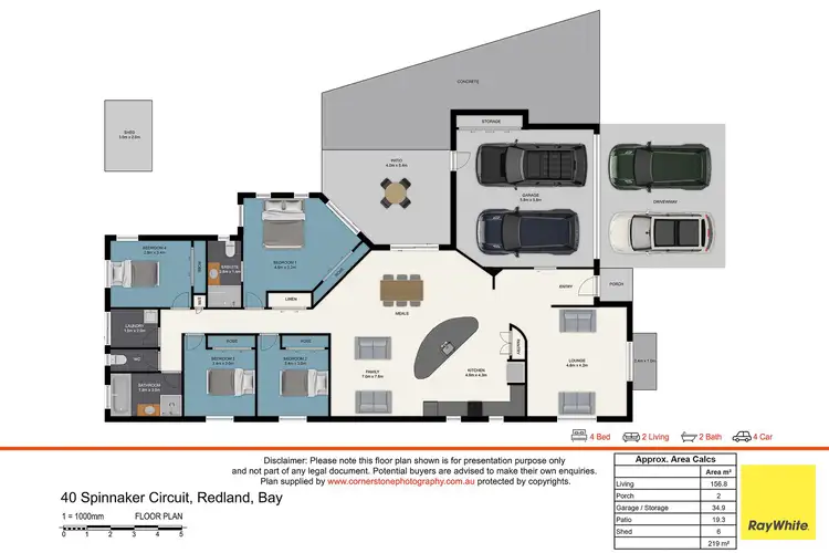 Floorplan of Homely house listing, 40 Spinnaker Circuit, Redland Bay QLD 4165