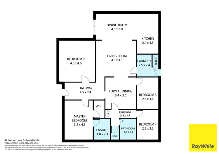 Floorplan of Homely house listing, 49 Warden Lane, Ballendella VIC 3561