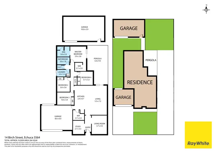 Floorplan of Homely house listing, 14 Birch Street, Echuca VIC 3564
