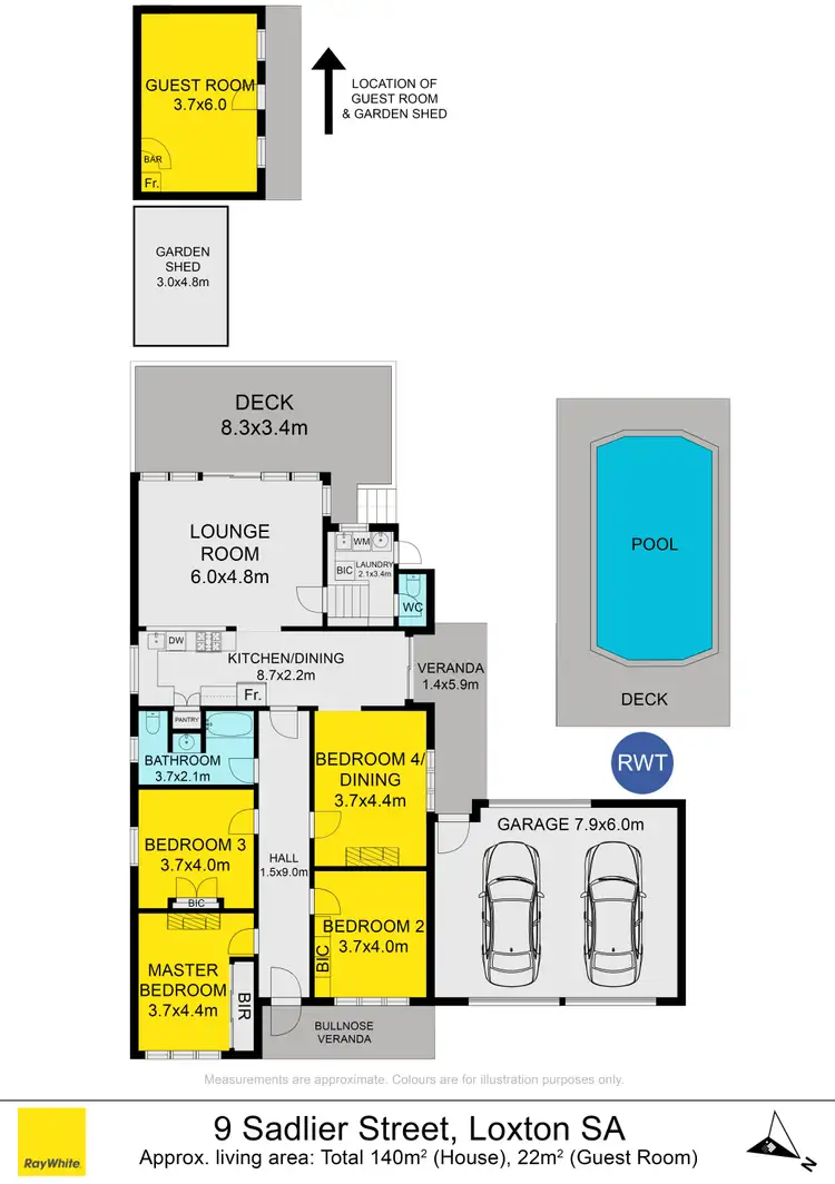 Floorplan of Homely house listing, 9 Sadleir Street, Loxton SA 5333