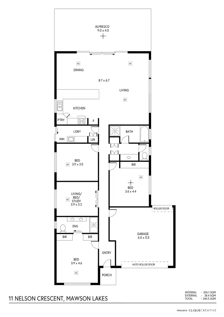 Floorplan of Homely house listing, 11 Nelson Crescent, Mawson Lakes SA 5095