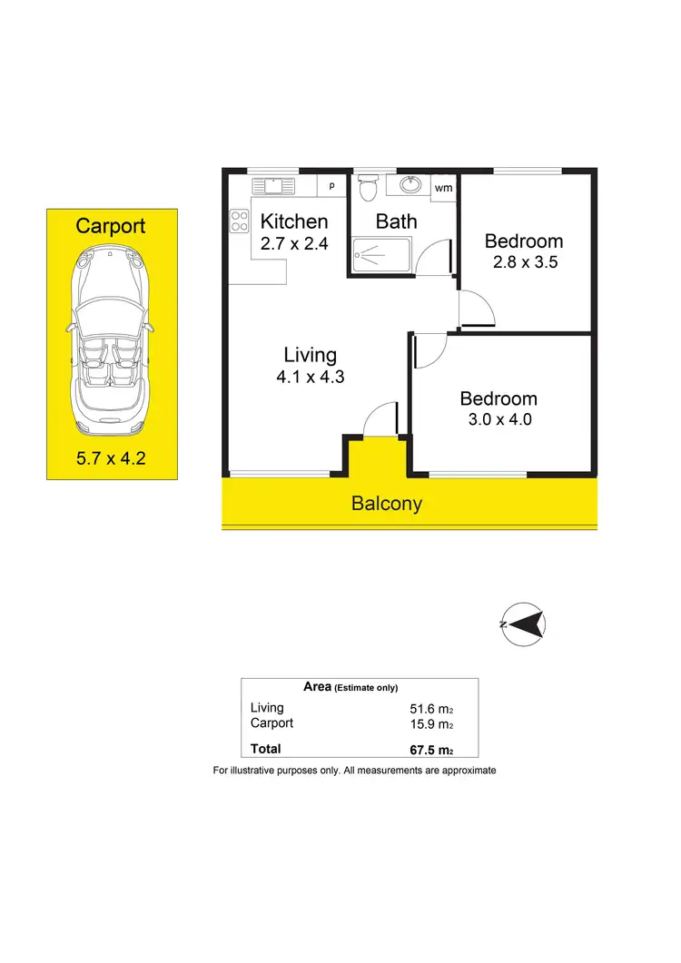 Floorplan of Homely unit listing, 16/49 Angus Avenue, Edwardstown SA 5039