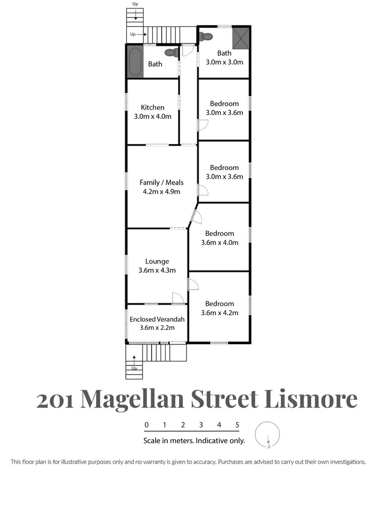 Floorplan of Homely house listing, 201 Magellan Street, Lismore NSW 2480