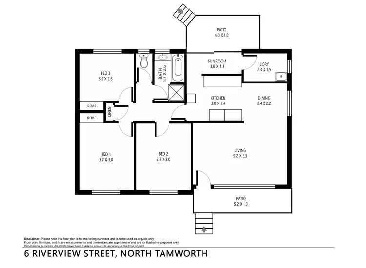 Floorplan of Homely house listing, 6 Riverview Street, Tamworth NSW 2340