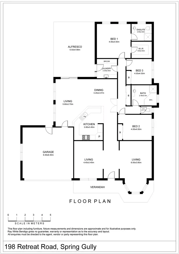 Floorplan of Homely house listing, 198 Retreat Road, Spring Gully VIC 3550