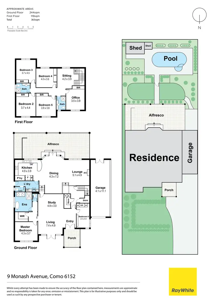 Floorplan of Homely house listing, 9 Monash Avenue, Como WA 6152